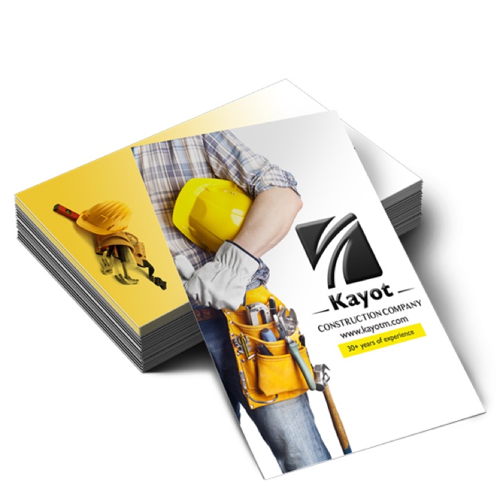 Sample of printed postcards